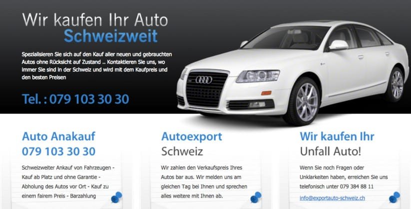 exportauto schweiz